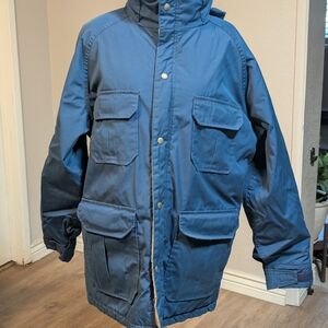 Vintage Men's Woolrich Colbalt Blue Field Jacket Size Large.